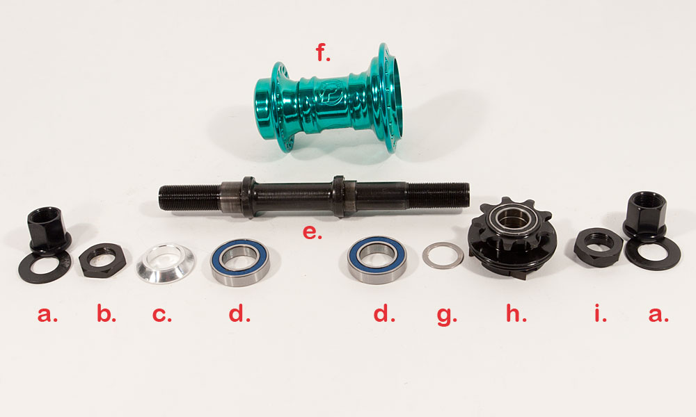 bmx rear axle