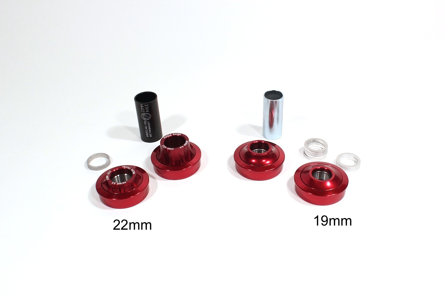 thumbnail image 2 of F&R Original Alloy American 21A Bottom Bracket Set - 19mm, Black 2 of 3