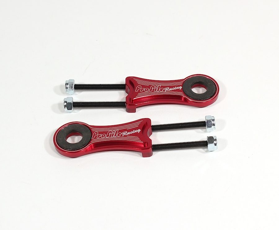 BMX Bike Parts Profile Racing 3//8/" Axle Chain Tensioners Red