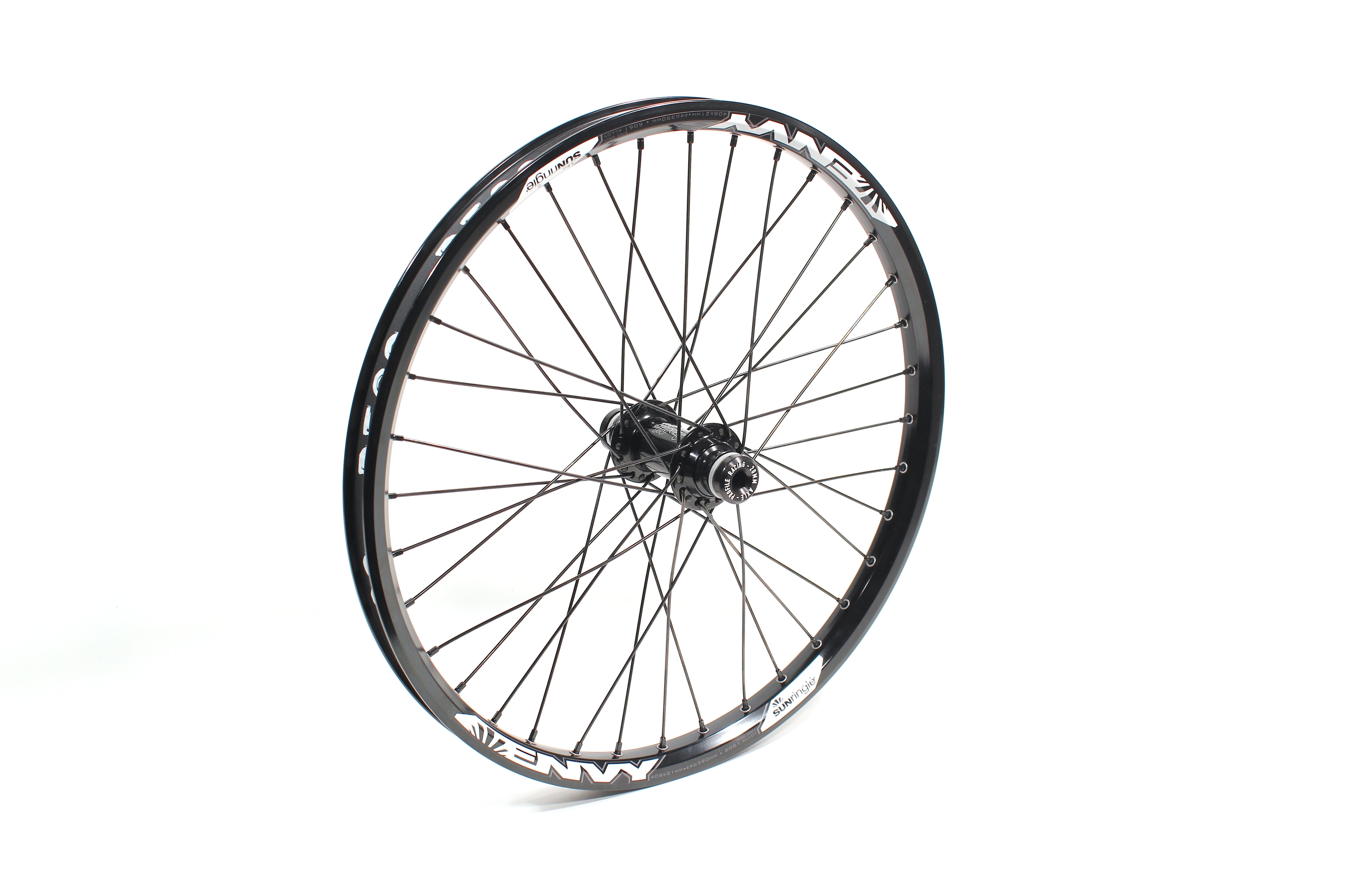 Tru-build Wheels Junior Bike Rear Disc Wheel QR Cassette Black 24 X 1.75 Inch 