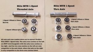 Elite MTB 1-Speed axle:cone combos