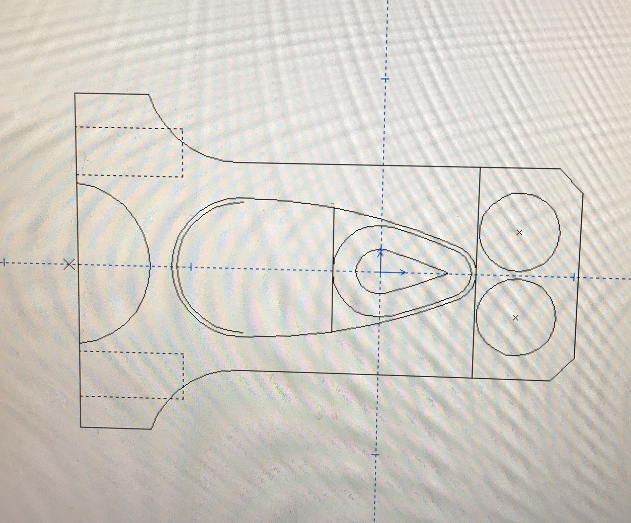 CAD drawing of the Mini Acoustic.