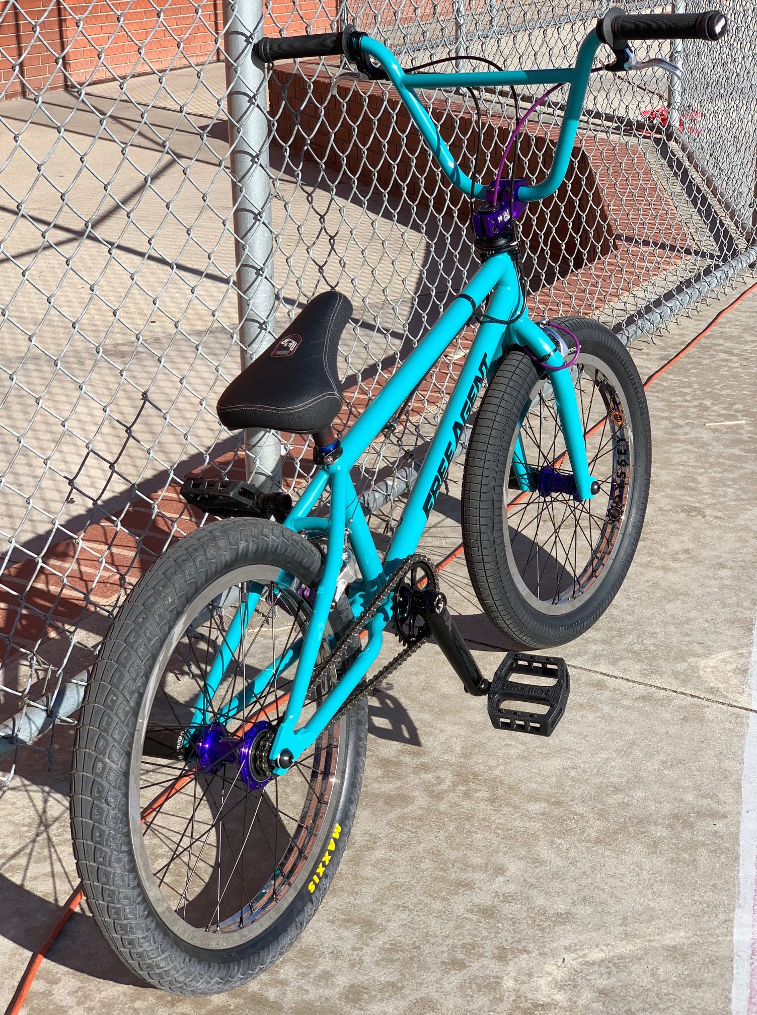 Teal Powder Coat + Purple anodized componentry = magic.