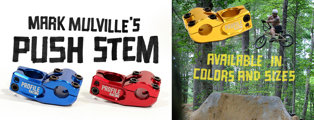 Mark Mulville Push Stem - Available in Colors and Sizes.